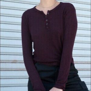 brandy melville callan henley long sleeve